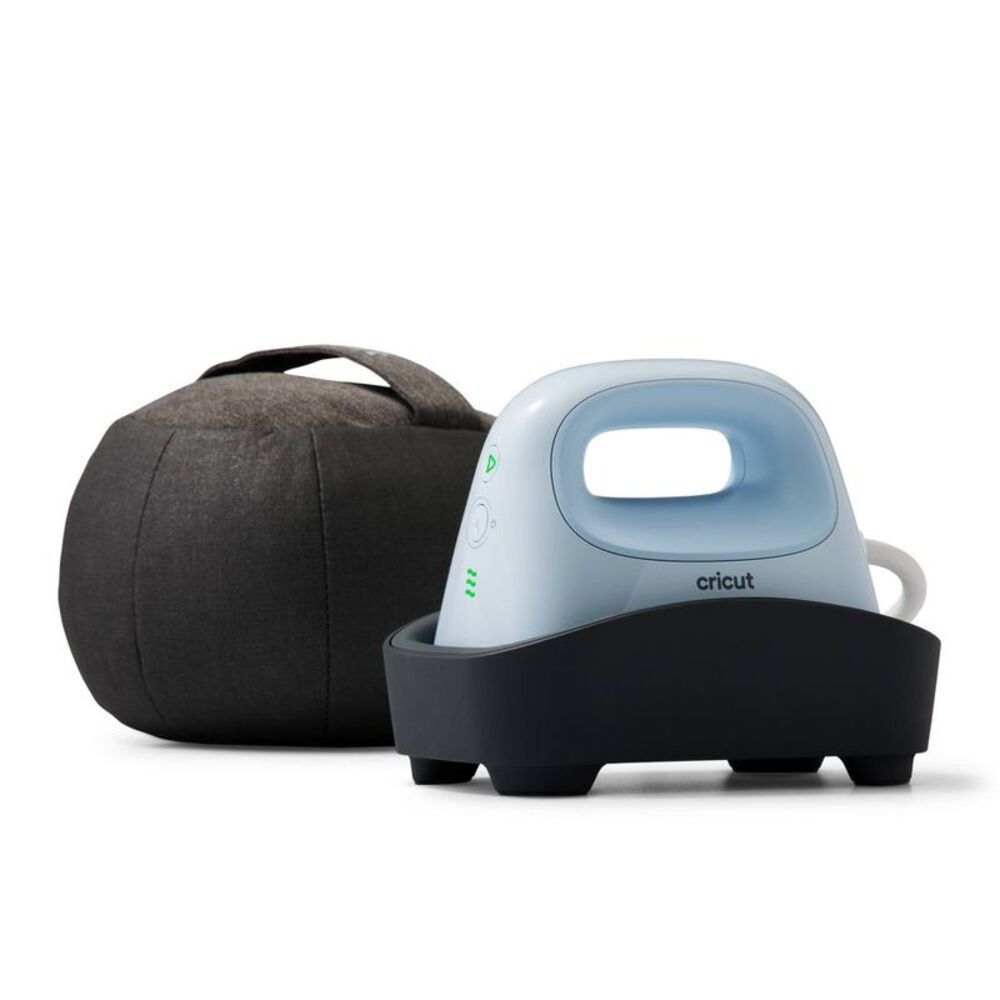 Cricut -  Heat Press Machine Hat Curved Plate Blue El Black